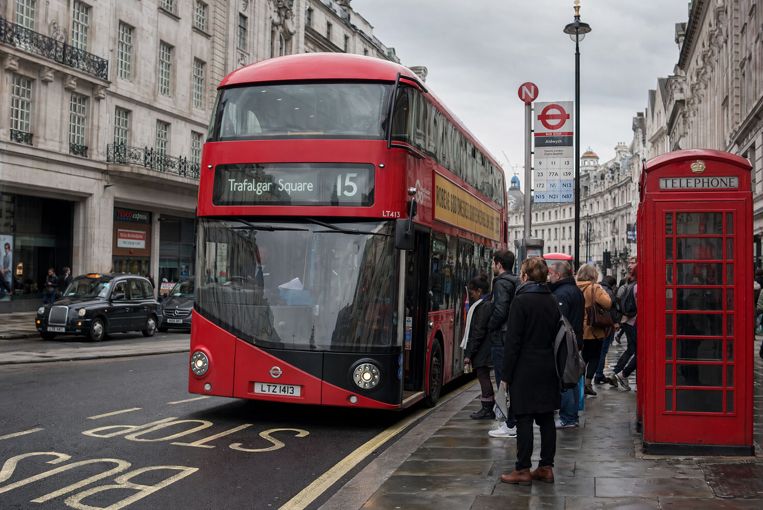Original white bus photo