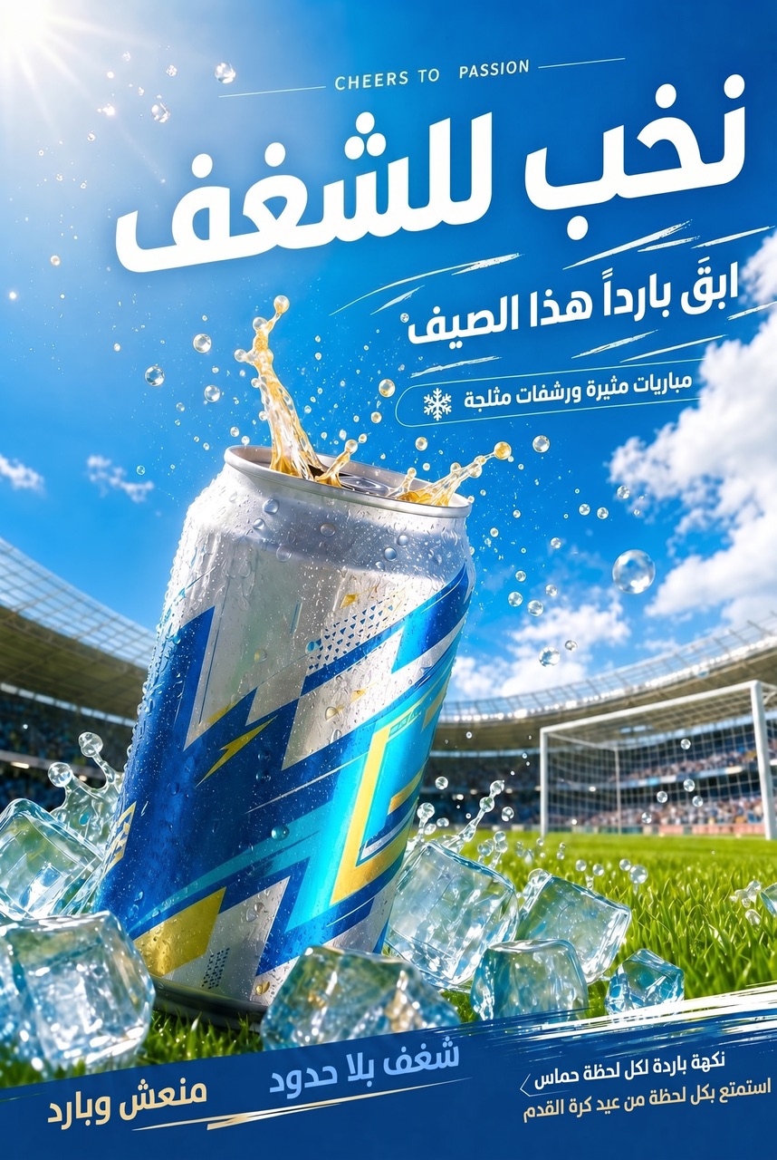 Arabic-language poster